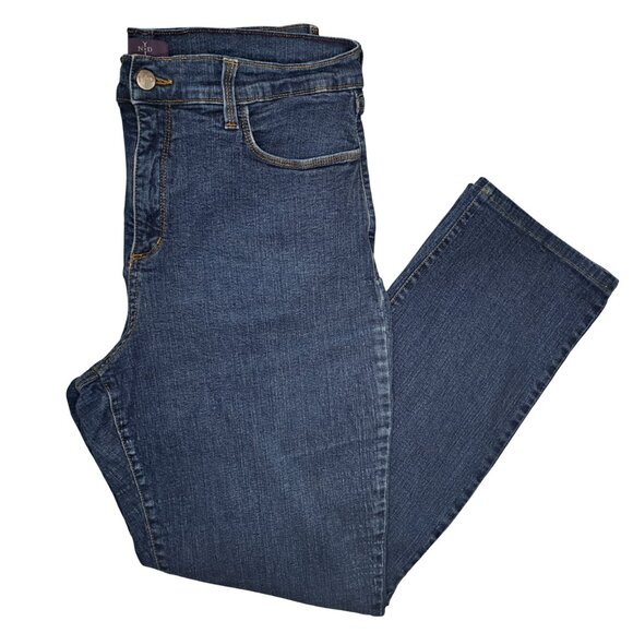 NYDJ Straight Leg Dark Wash Jeans Plus Size 16 - Picture 1 of 9